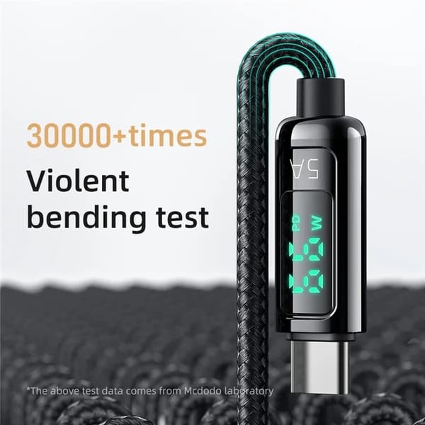 MCDODO USB-A - USB-C Kabel 1.2m CA-869 MDD - Svart Svart
