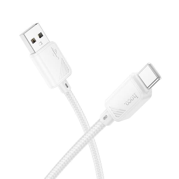 HOCO USB-A till USB-C 3A Kabel 1m X113 - Vit Vit