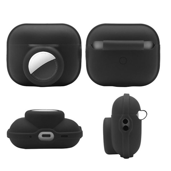 Airpods Pro 2 Skal 2-in-1 AirTag Silikon - Lila