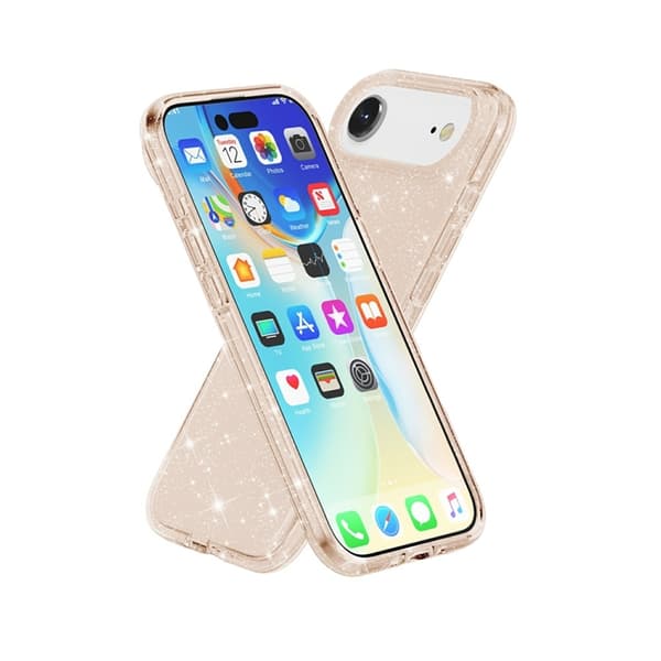 Mobilskal till iPhone Air Glittrande Puderglitter - Guld Guld