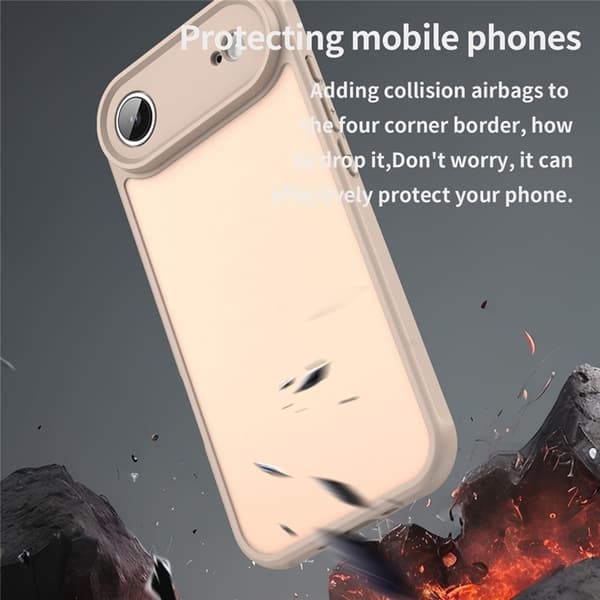 Mobilskal till iPhone Air Frostade krockkuddar Drop Proof - Orange Orange