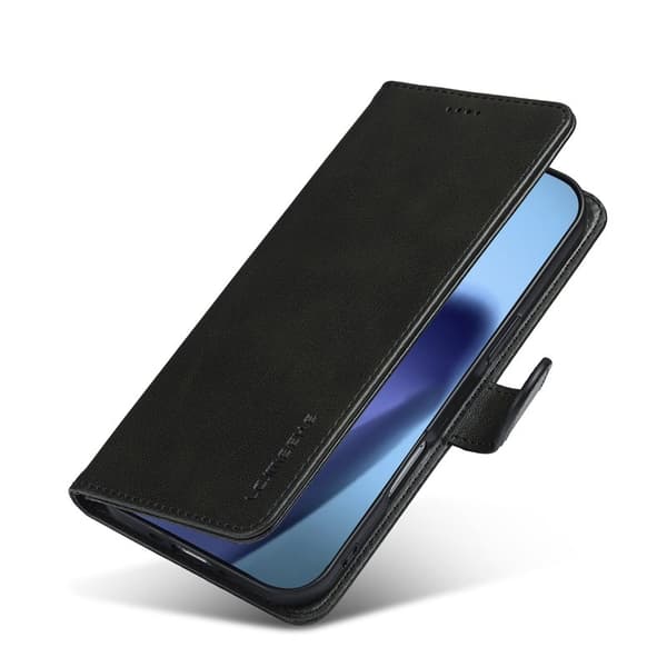 LC.IMEEKE iPhone Air Plånboksfodral Konstläder - Svart