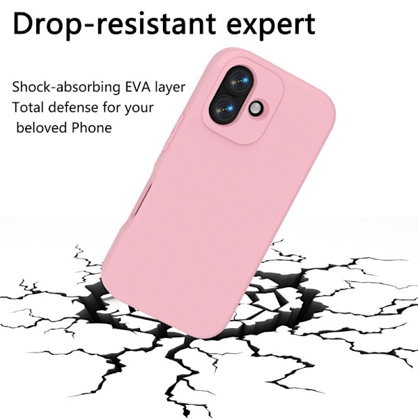 Mobilskal till iPhone 17 Shockproof EVA Skydd - Rosa Rosa