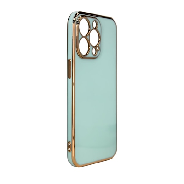 iPhone 12 Pro Max Skal Lighting Med Gelram - Mint