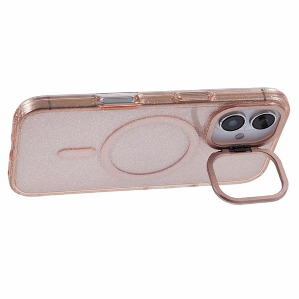 KIGC Mobilskal till iPhone 16 MagSafe Epoxy Kickstand - Guld