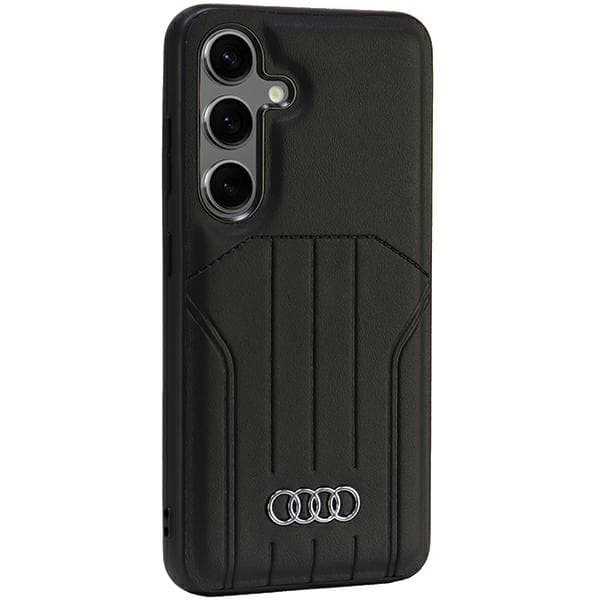 Audi telefontaske til Galaxy S24 MagSafe MagSafe Syntetisk Læder - Sort