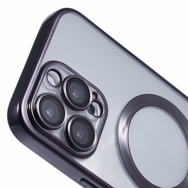 X-LEVEL Mobilskal till iPhone 16 Pro Max MagSafe Transparent TPU Svart