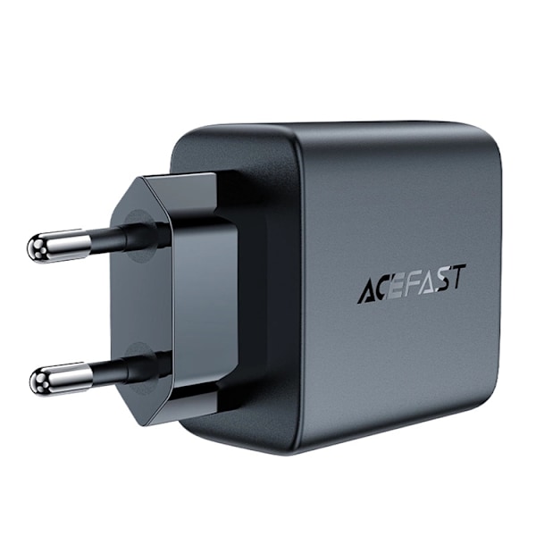 Acefast GaN Snabbladdare 2x USB C 35W PD - Svart Svart