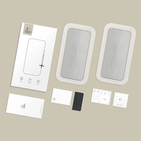 Tech-Protect [2-Pack] iPhone 16 Pro Max Härdat Glas Skärmskydd Privacy Svart