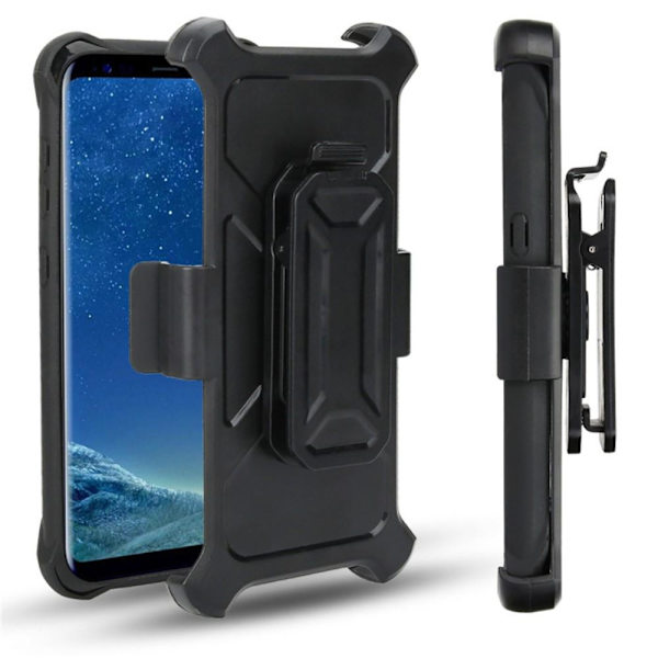 2-in-1 mobilskal med bältesfodral till Galaxy S8 Plus - Röd Röd