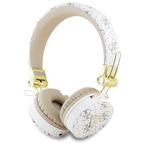 Guess Bluetooth On-Ear ENC hovedtelefoner 4G trekant rund form Vit