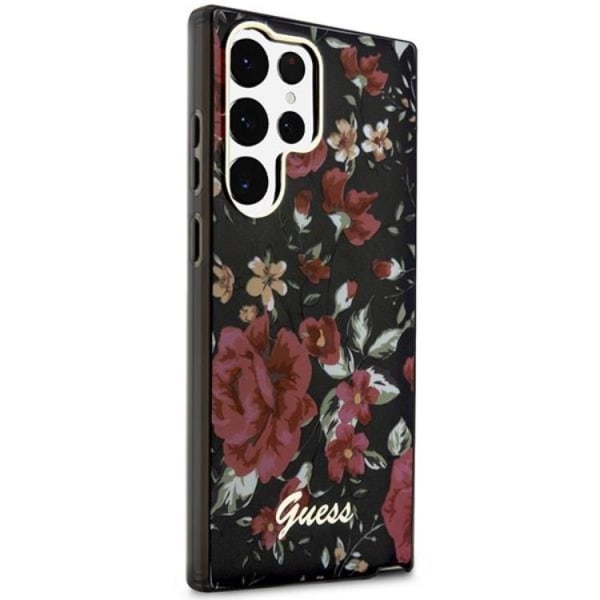 Guess Galaxy S23 Ultra Mobile Case Flower Collection - Grøn
