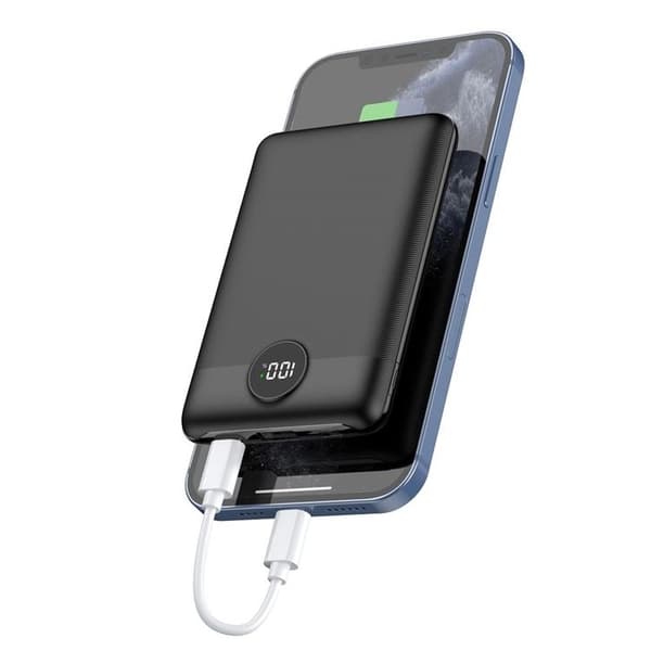 VEGER Strømbank 10000mAh PD QC 3.0 2A 22.5W S11 - Sort Svart