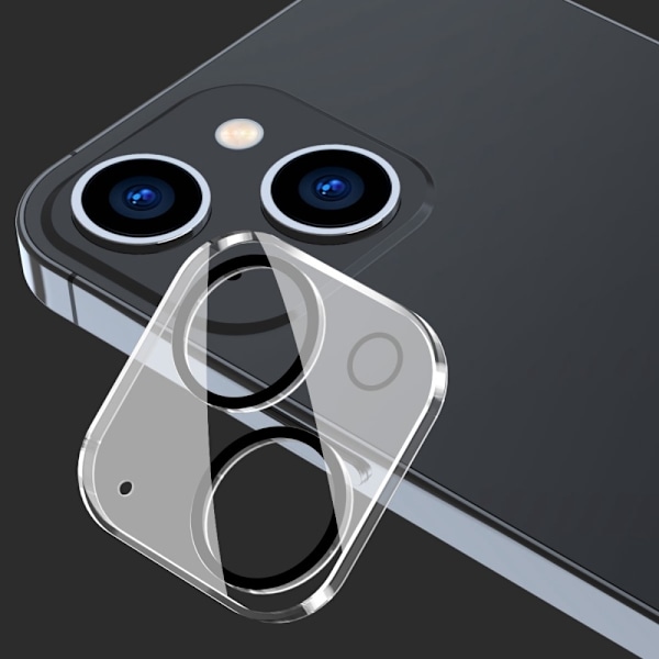 [2-PACK] iPhone 14/iPhone 14 Plus Kameralinsskydd i Härdat Glas Transparent