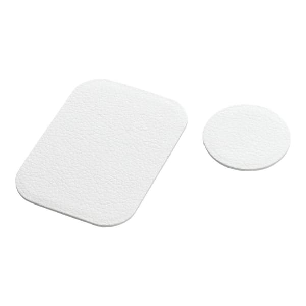 Badge til magnet Mobilholder læder Hvid Vit