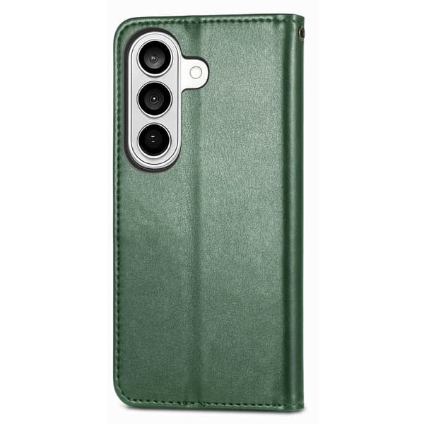 Plånboksfodral för Samsung Galaxy S26 Plus Konstläder Ställ - Grön