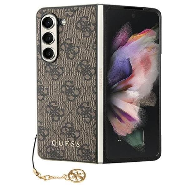 Guess Mobilskal till Galaxy Z Fold 5 Charms Collection Brun