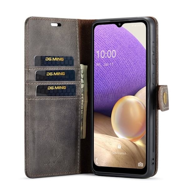DG.MING Plånboksfodral Folio Flip Stand Samsung Galaxy A33 5G Grå