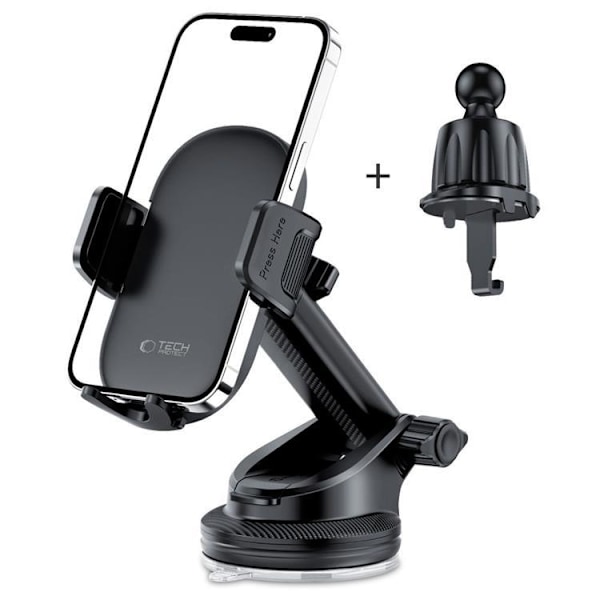 Tech-Protect Mobilhållare Instrumentbräda Universal V7 - Svart Svart