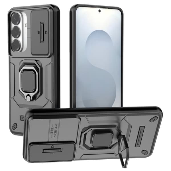 Mobilskal för Samsung Galaxy S26 Plus PC + TPU Kickstand - Svart