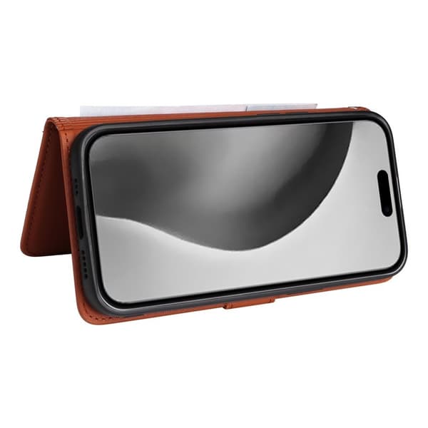 BETOPNICE iPhone 16 Pro Max Plånboksfodral - Detachable Konstläder- Brun