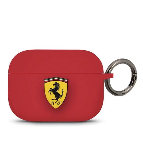 Ferrari Track Pu Carbon Cover Airpods 3 - punainen