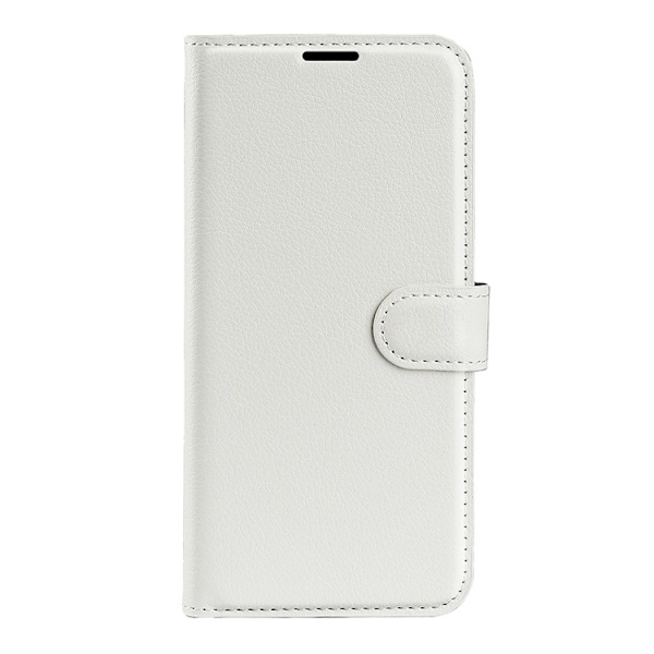 AMORUS OnePlus 15 Konstläder Plånboksfodral Litchi Shockproof - Vit Vit