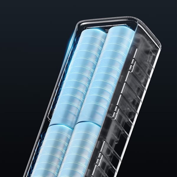 Cuktech Powerbank 10000mAh 150W USB-C USB-A - Sort Svart