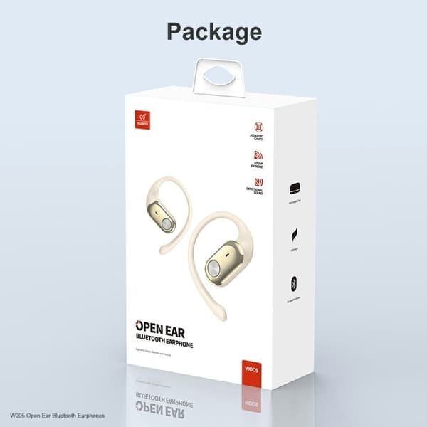 XUNDD W005 Öronhörlurar Bluetooth 5.4 med öronkrokar Beige