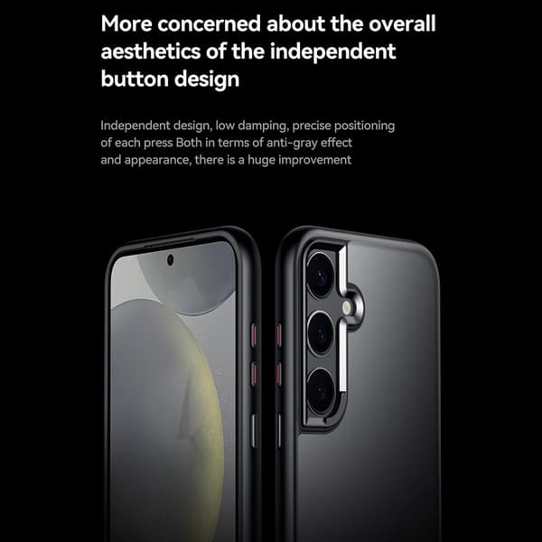 SULADA Mobilskal till Galaxy S24+ PC+TPU Stöttålig Matt Grå