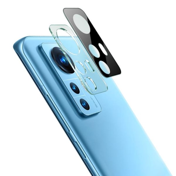 IMAK Kameralinsskydd i Härdat glas Xiaomi 12 Pro - Svart Svart