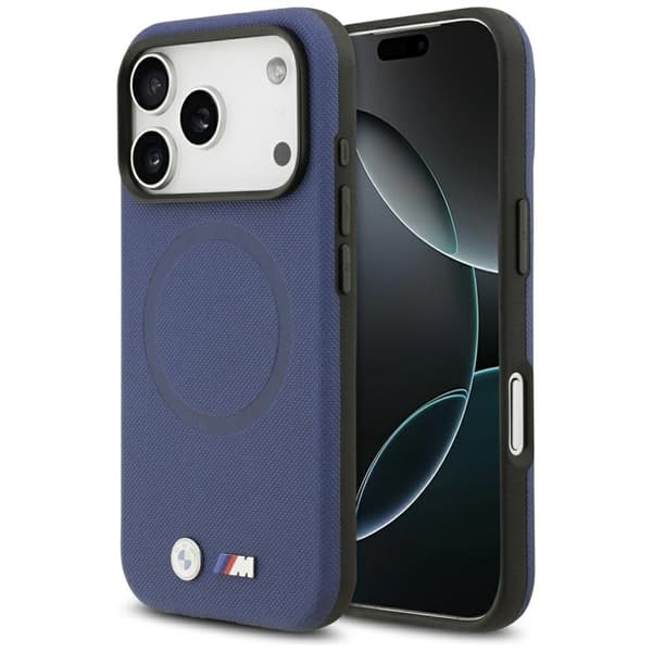 BMW telefontaske til iPhone 17 Pro Max Magsafe FW Metal - Navy Blå