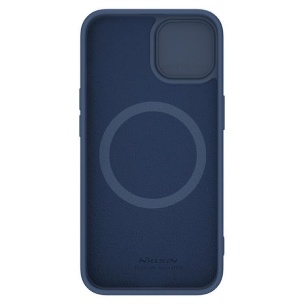 Nillkin iPhone 15 Plus Mobilskal CamShield Silky Silikon - Blå