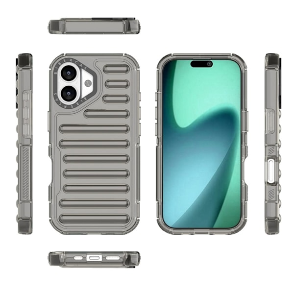 Mobilskal till iPhone 17 Stripe Design Detachable - Grå Grå