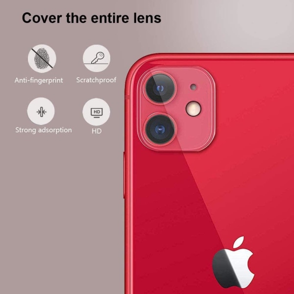 [2-PACK] Kameralinsskydd i Härdat Glas iPhone 11 - Clear