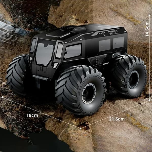 Fjärrkontroll för Crawler Bil Leksaksfordon Dubbla Batteri - Gul