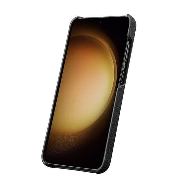 MELKCO Mobilskal till Samsung Galaxy S24 Plus Äkta Läder + PC - Lila