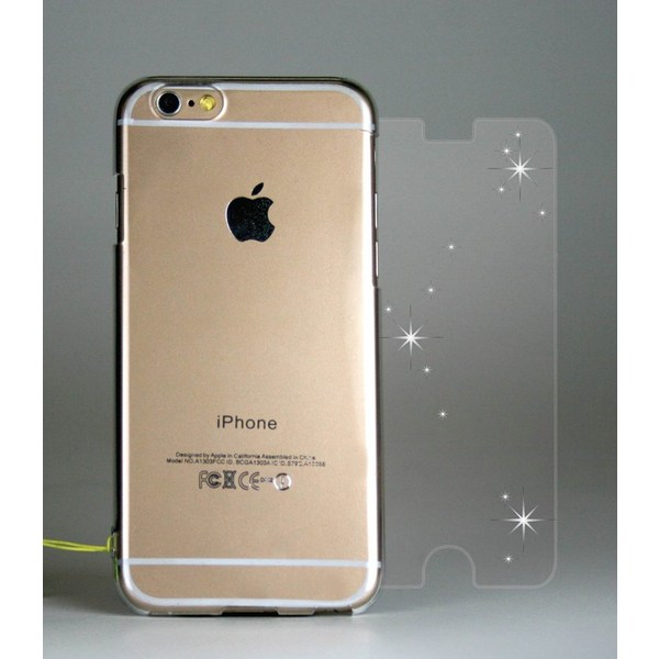 Evouni S36 Crystal Case för Apple iPhone 6(S) Plus + Härdat Glas