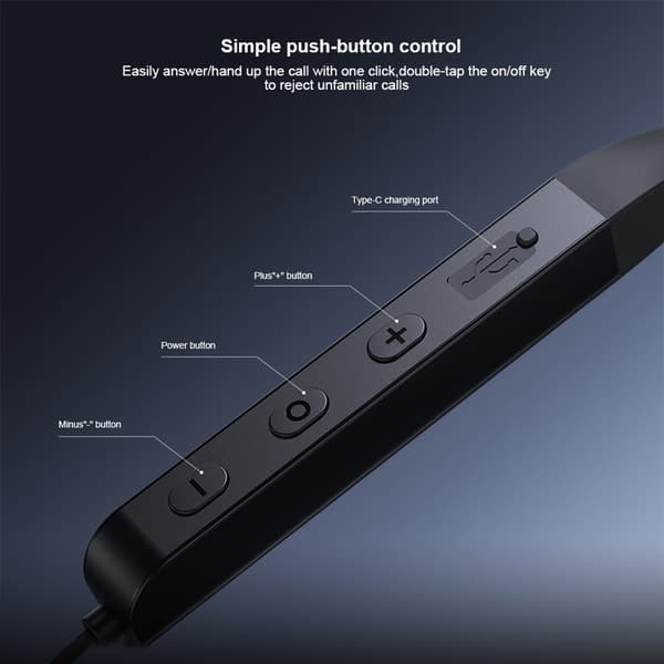 XUNDD H003 Bluetooth-hörlurar med ENC brusreducering svart