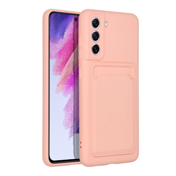 Galaxy S21 FE Skal Forcell Korthållare Mjukplast - Rosa