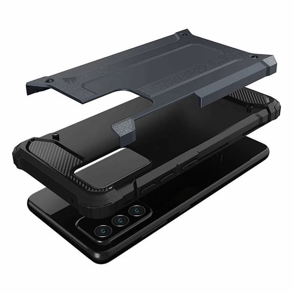 Telefontaske til Galaxy A26 Hybrid Armor - Blå Blå
