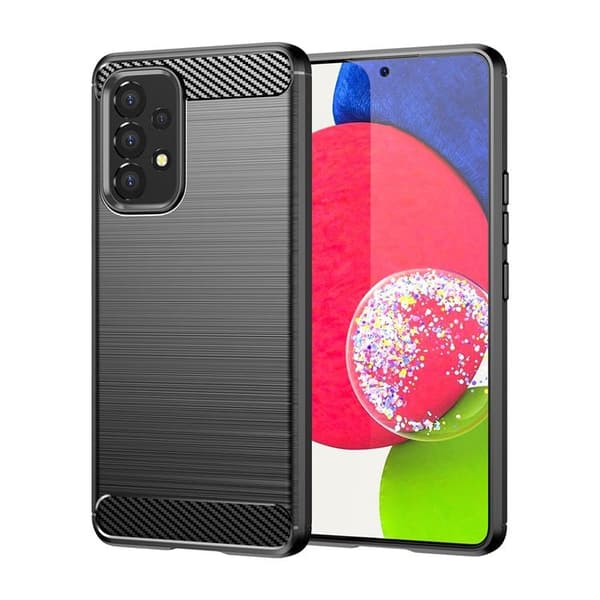 Carbon Fleksibelt Cover Galaxy A53 5G - Sort Black