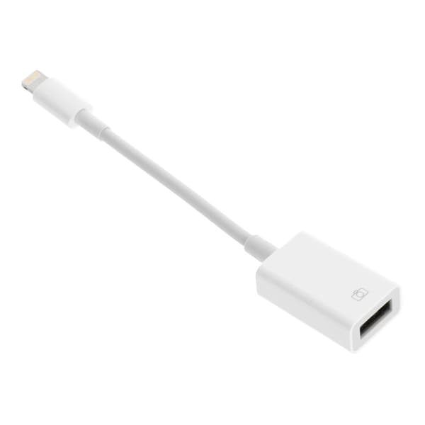Adapter OTG till USB-A - iPhone Lightning 8-pin Vit Vit