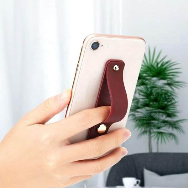 Self-Adhesive Silikon Finger Mobilgrip Strap - Blå