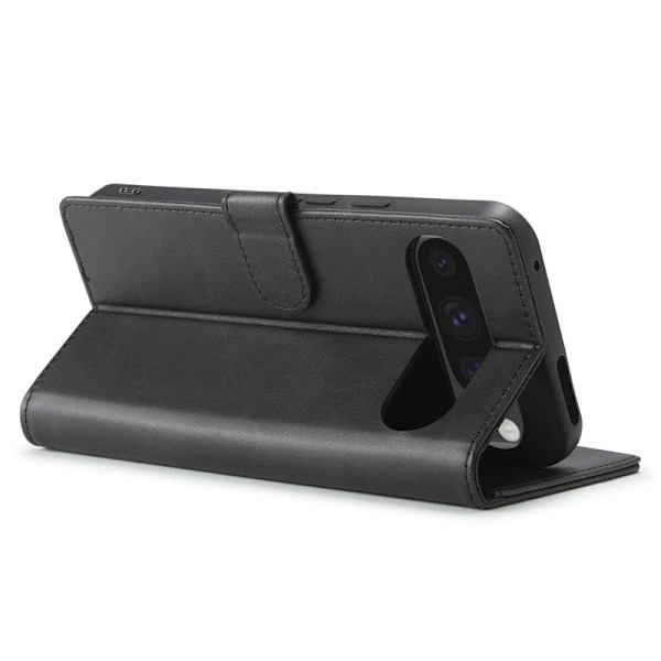 LC.IMEEKE Google Pixel 9 / 9 Pro Plånboksfodral Konstläder - Svart
