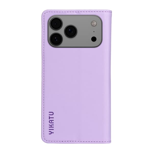 Yikatu iPhone 17 Pro Max Plånboksfodral Magnetic Closure - Ljuslila Lila