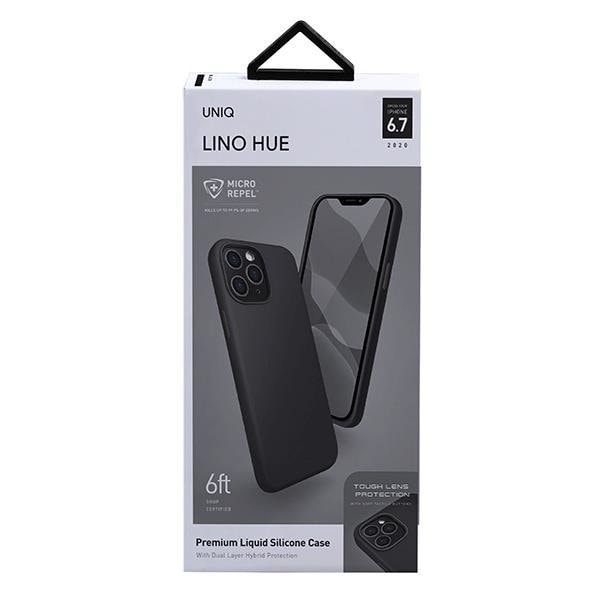 UNIQ Lino Hue iPhone 12 Pro Max - Svart Svart