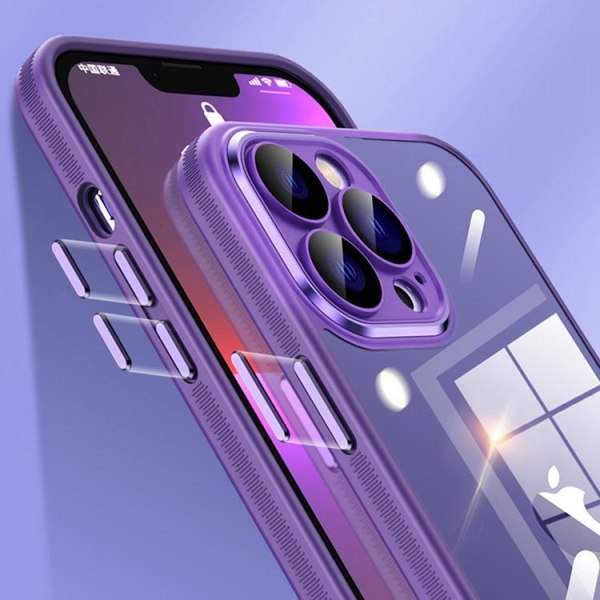 iPhone 14 Pro Max -kotelo liukumaton TPU - violetti
