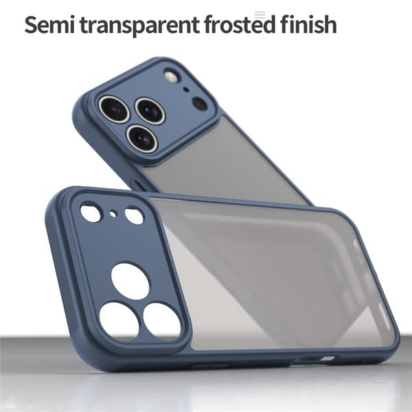 Mobilskal till iPhone 17 Pro Max Frostade krockkuddar Drop Proof - Blå Blå