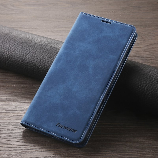 FORWENW iPhone 17 Plånboksfodral Konstläder - Blå